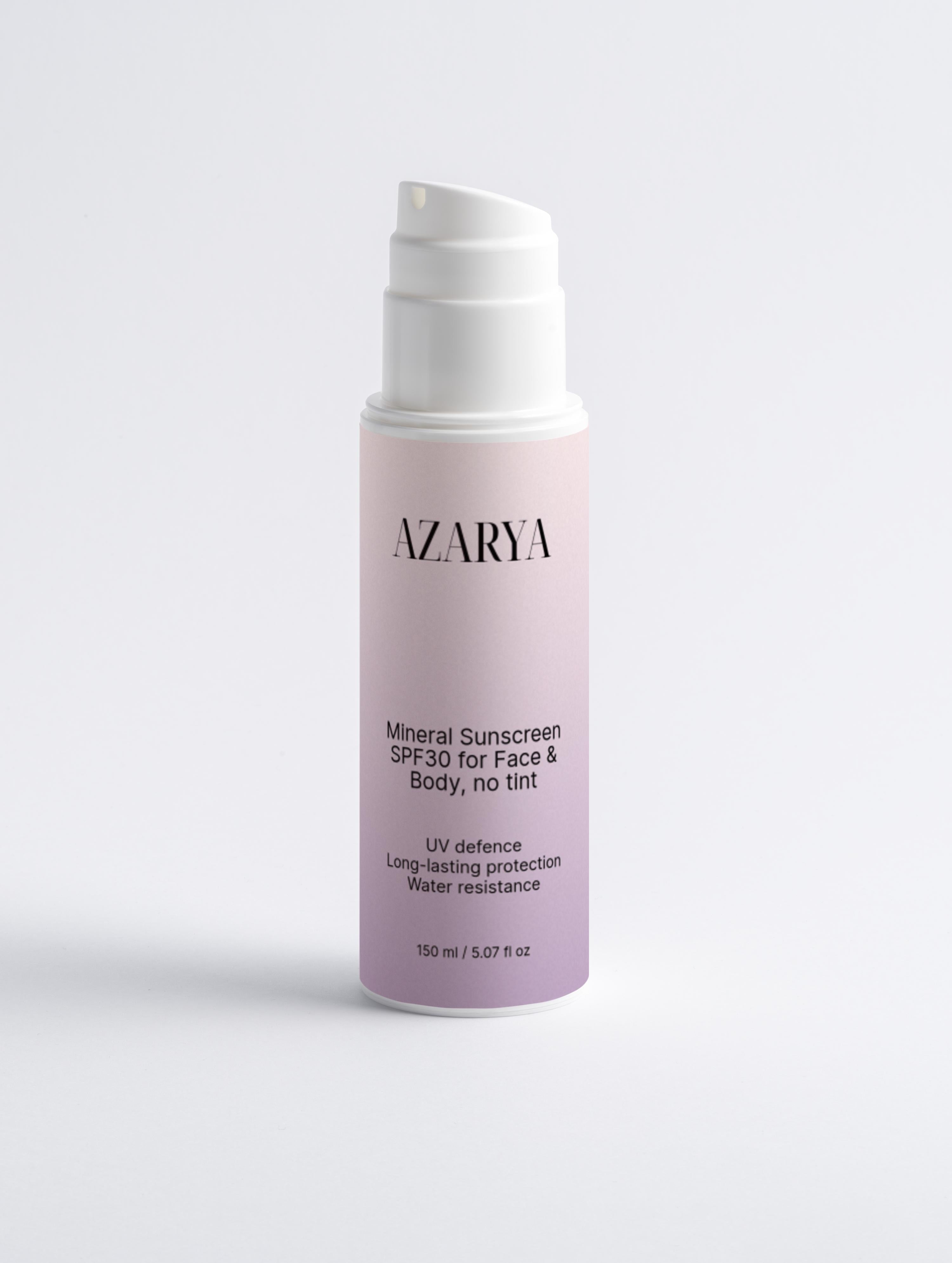 Mineral Sunscreen SPF30 for Face & Body, no tint